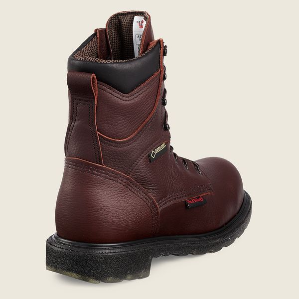 レッド ウィング(Red Wing) SuperSole® 2.0 - 8インチの絶縁防水CSA安全つま先 ブーツ メンズ ボルドー JP85037